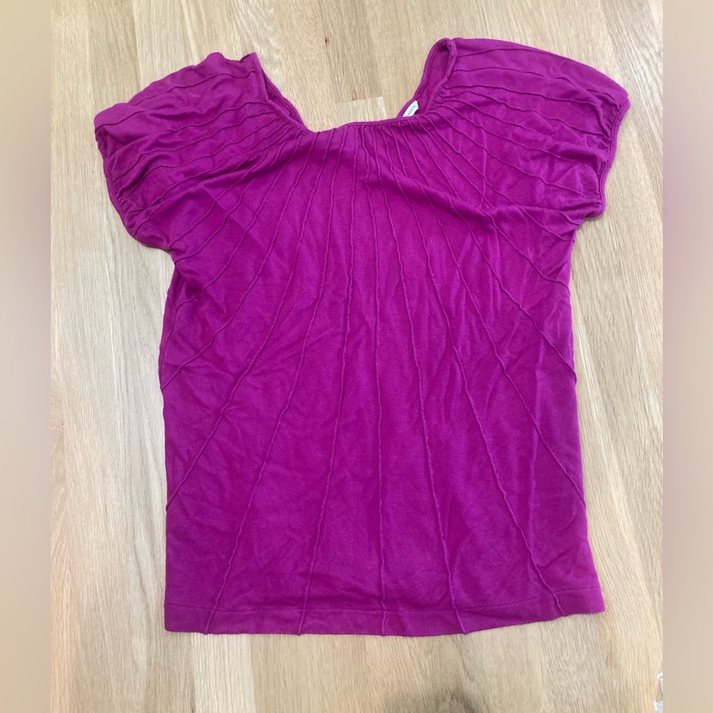 🩷 Diane von Furstenberg draped modal short sleeve top